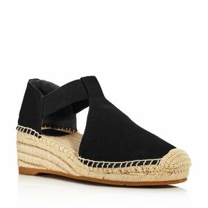 Black Espadrille Wedge Sandals